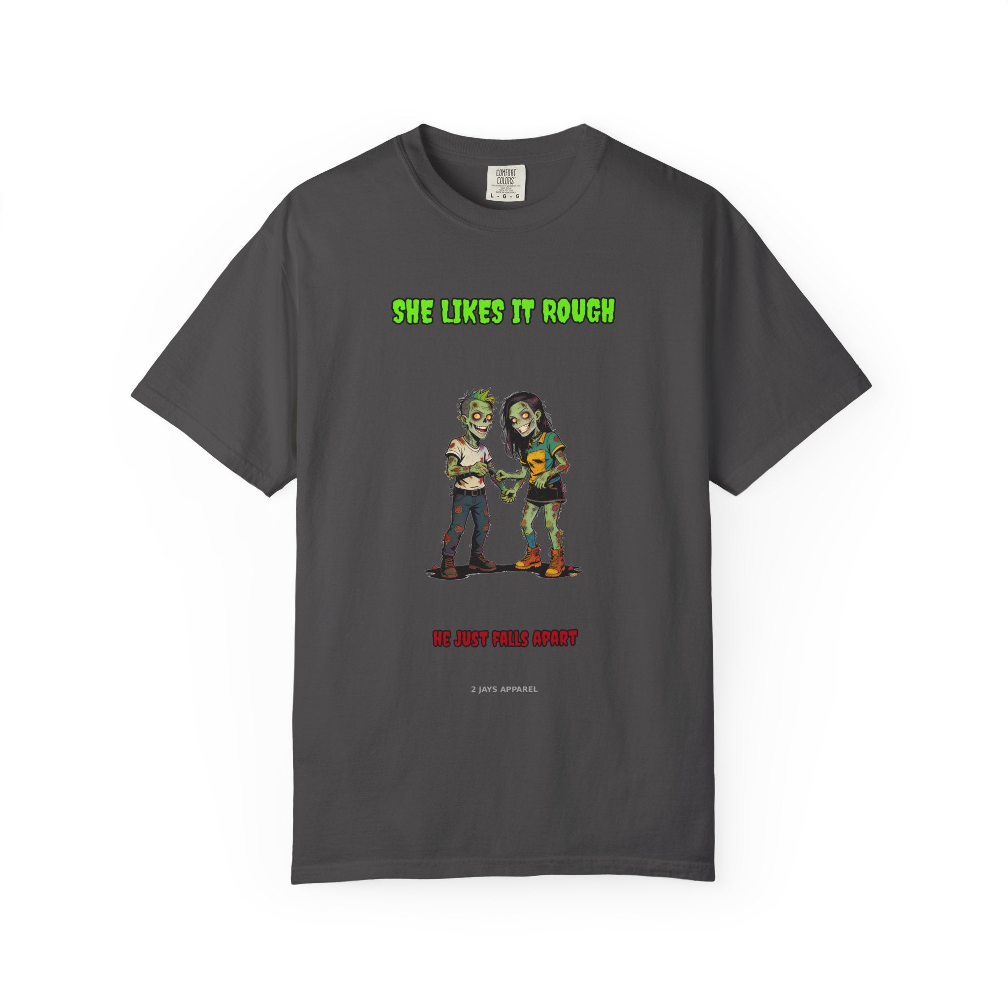 She Likes It Rough — Zombie Couple Tee (18+)