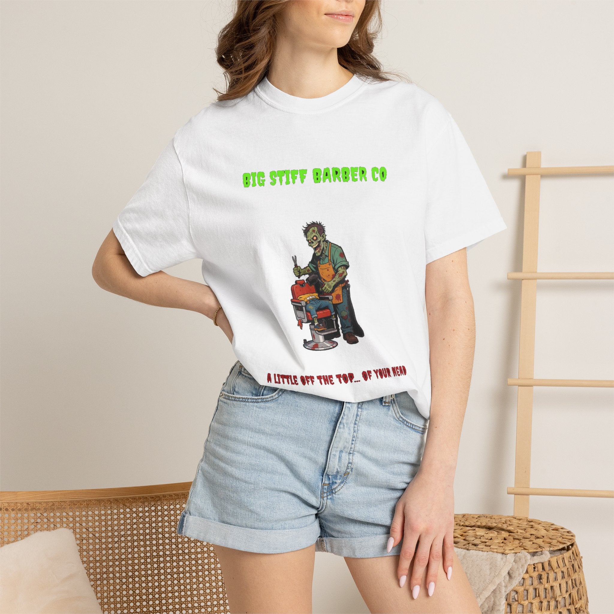 🧟 Big Stiff BARBER CO — "a little off the top... of your head"
