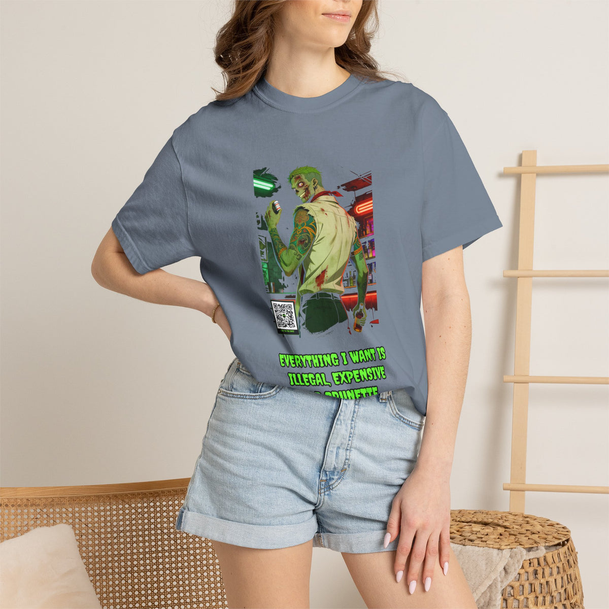 🔞🧟 S&B Humor — Illegal/expensive/brunette (Big Stiff cut)