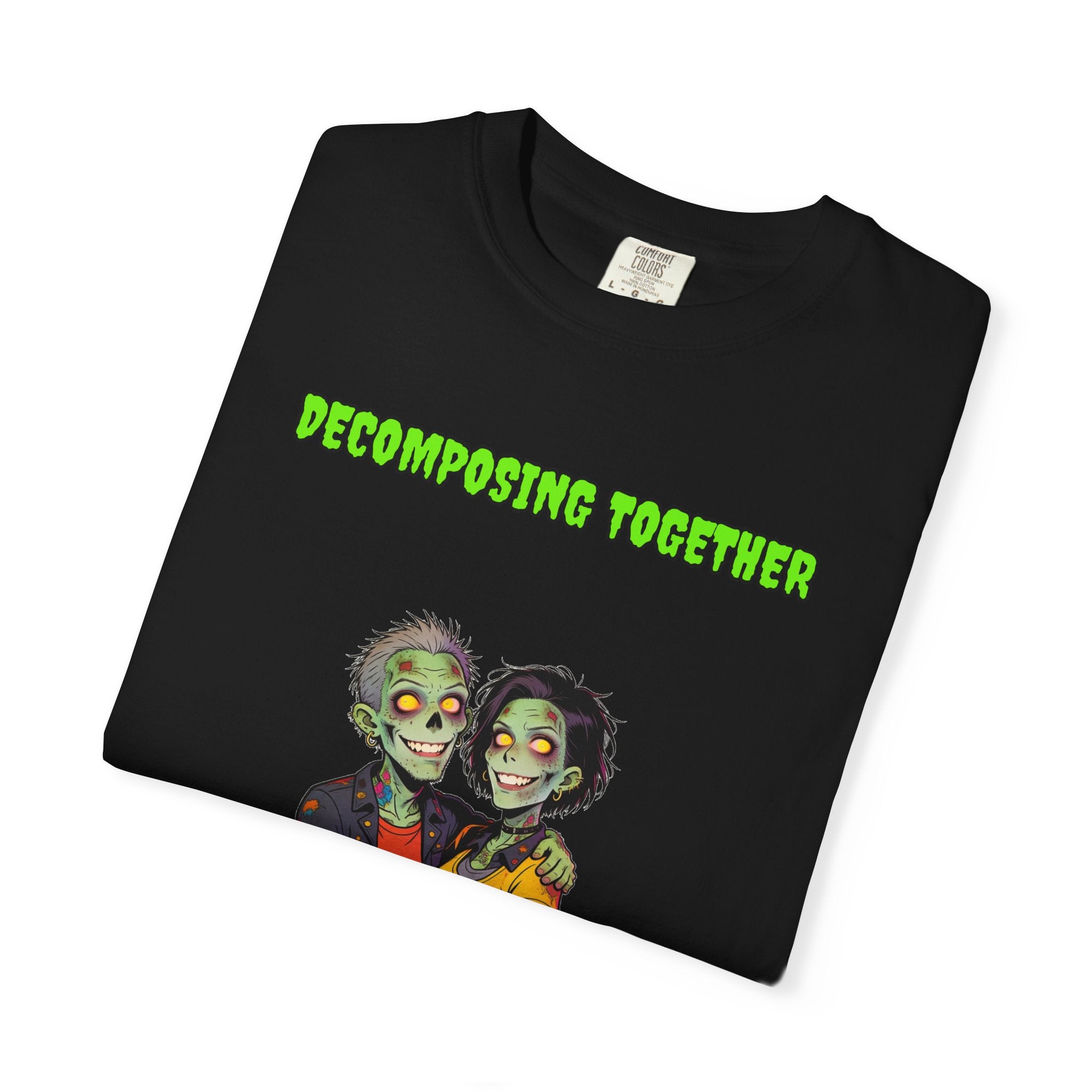 Decomposing Together — Zombie Couple Tee