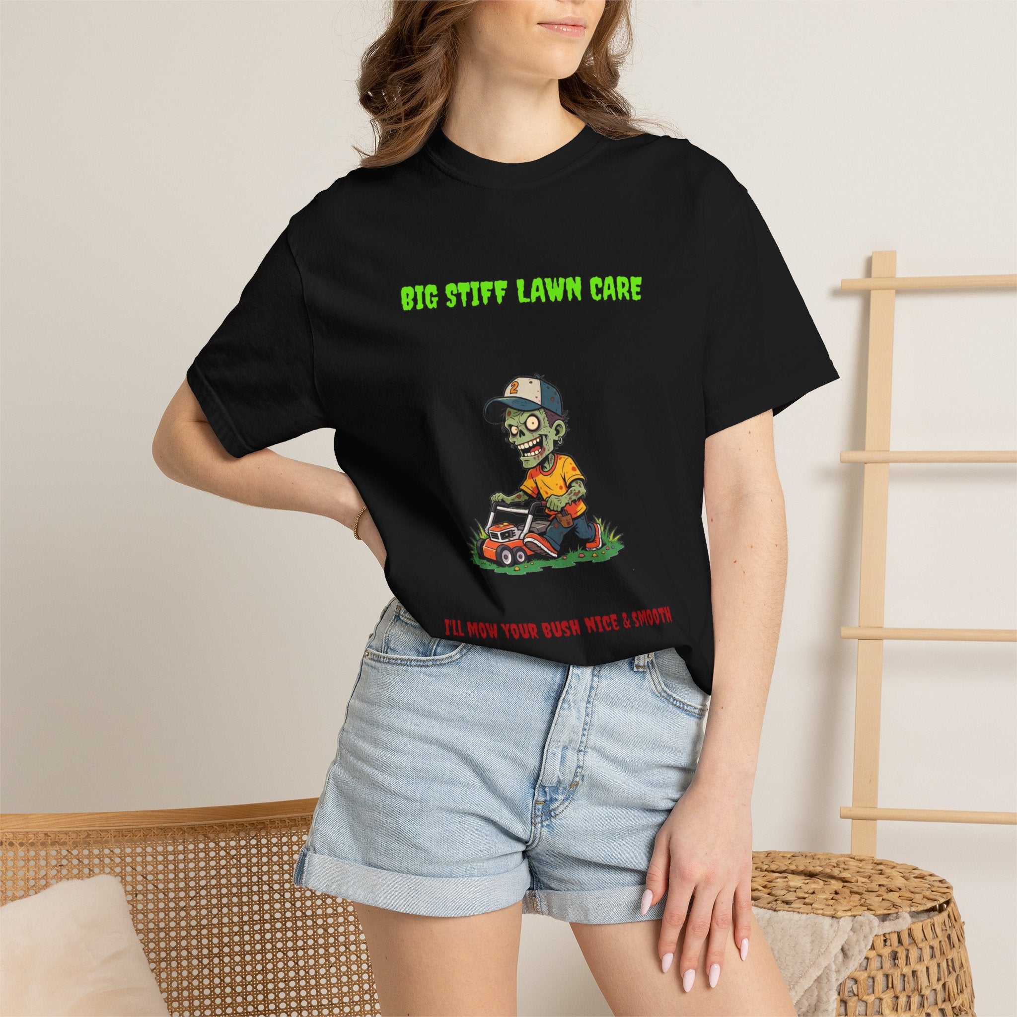 🔞🧟 Big Stiff LAWN CARE — "I'll mow your bush nice & smooth"
