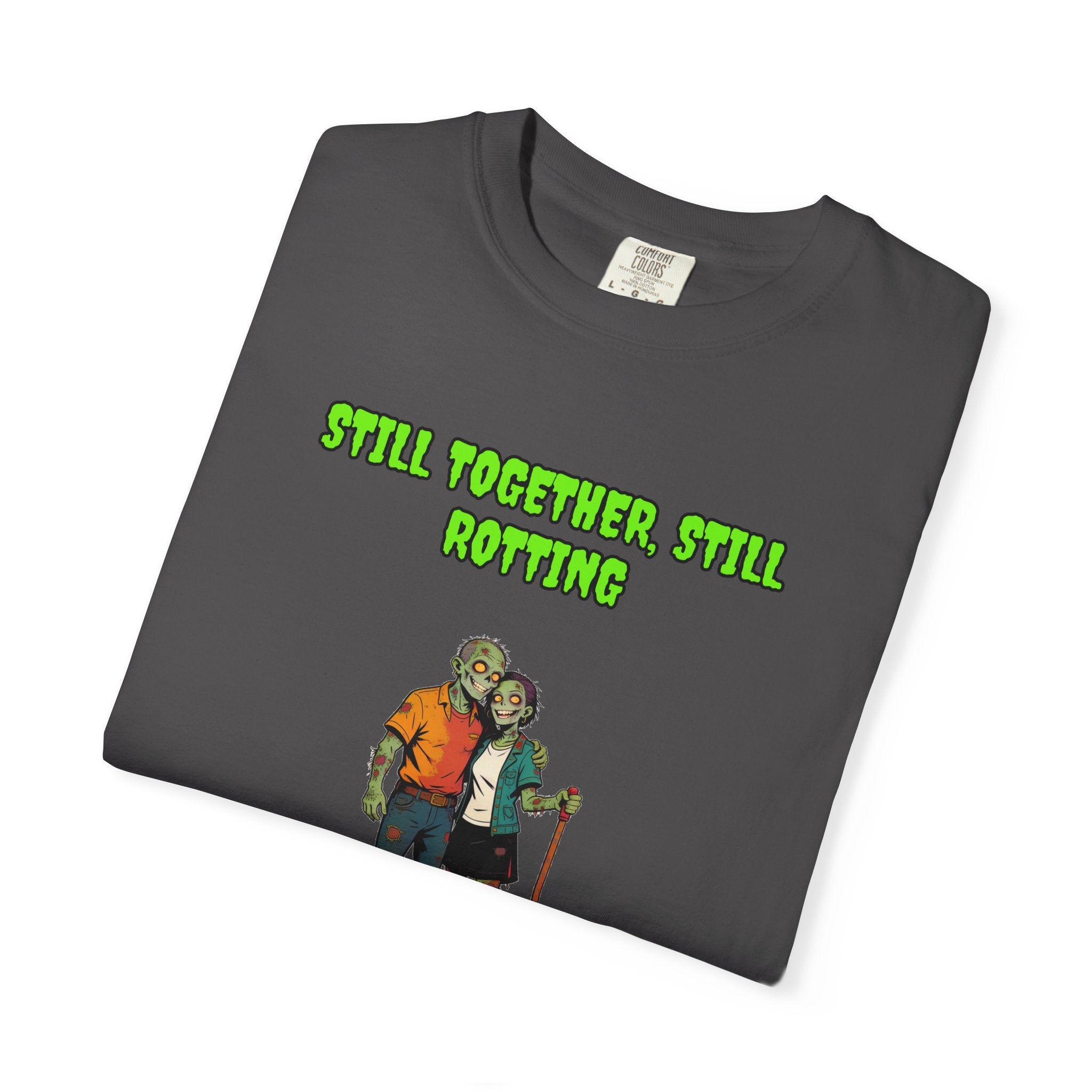 Still Together, Still Rotting — Zombie Couple Tee